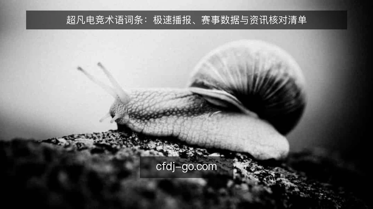 超凡电竞术语词条：极速播报、赛事数据与资讯核对清单